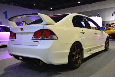 Pasay, PH - MAR 4 - Honda Civic JDM Metro Araba Fuarı 4 Mart 2023 tarihinde Pasay, Filipinler 'de. JDM Underground, Filipinler 'de düzenlenen bir otomobil fuarıdır..