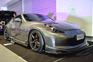 Pasay, PH - MAR 4 - Nissan Fairlady z JDM Underground araba fuarında 4 Mart 2023 tarihinde Pasay, Filipinler 'de. JDM Underground, Filipinler 'de düzenlenen bir otomobil fuarıdır..