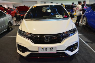 Pasay, PH - MAR 4 - Honda, 4 Mart 2023 'te Pasay, Filipinler' deki JDM yeraltı araba fuarında kriz geçirdi. JDM Underground, Filipinler 'de düzenlenen bir otomobil fuarıdır..