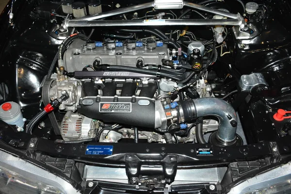 Pasay Mar Honda Car Engine Jdm Underground Car Show March — Stock Photo, Image