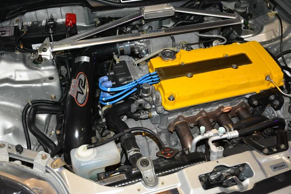 Pasay Mar Honda Civic Engine Jdm Underground Autoshow Maart 2023 — Stockfoto