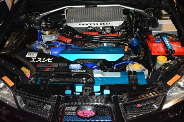 Pasay Mar Subaru Impreza Wrx Engine Jdm Underground Car Show — Φωτογραφία Αρχείου