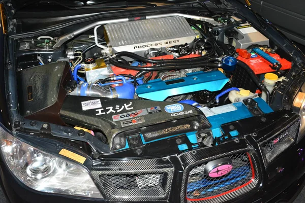 Pasay Mar Subaru Impreza Wrx Engine Jdm Underground Car Show — стокове фото