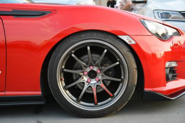PARANAQUE, PH - MAR 12 - Sneaky mods arabasında Toyota 86 tekerlek 12 Mart 2023 'te Paranaque, Filipinler' de buluşuyor. Sneaky Mods, Filipinler 'de bir araba yarışması..