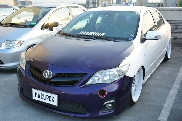 Paranaque Mar Toyota Corolla Bij Sneaky Mods Auto Ontmoeten Elkaar — Stockfoto