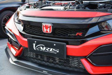 PARANAQUE, PH - MAR 18 - Veloce arabasında Honda civic 18 Mart 2023 'te Paranaque, Filipinler' de buluştu. Veloce, Filipinler 'de bir otomobil kulübü..