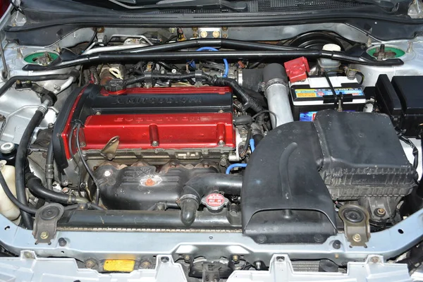Paranaque Mar Еволюційний Двигун Mitsubishi Lancer Автомобілі Veloce Зустрівся Березня — стокове фото