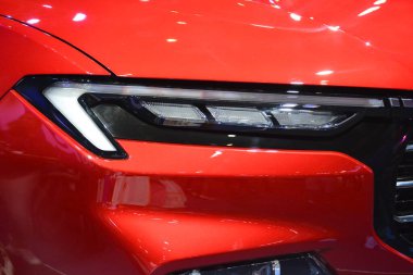 PASAY, PH - APR. 15 - Ford, Manila Uluslararası Otomobil Fuarı 'nda, 15 Nisan 2023' te, Pasay, Filipinler 'de. Manila International Auto Show, Filipinler 'de düzenlenen yıllık otomobil fuarıdır..