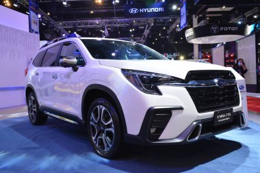 PASAY, PH - APR. 15 - Subaru evoltis Manila Uluslararası Otomobil Fuarı 'nda 15 Nisan 2023 tarihinde Pasay, Filipinler' de. Manila International Auto Show, Filipinler 'de düzenlenen yıllık otomobil fuarıdır..