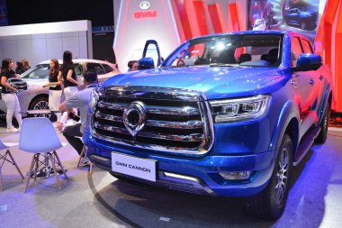PASAY, PH - APR. 15 Nisan 2023 'te Filipinler, Pasay' da Manila Uluslararası Otomobil Fuarı 'ndan Gwm topu alındı. Manila International Auto Show, Filipinler 'de düzenlenen yıllık otomobil fuarıdır..