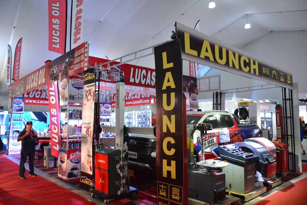 Pasay Apr Lucas Oil Booth Manila International Auto Show April — Stock Photo, Image