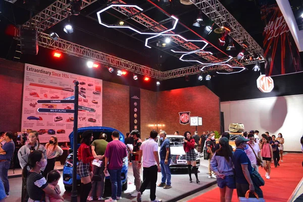 Pasay Apr Estande Morris Garages Manila International Auto Show Abril — Fotografia de Stock