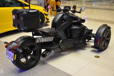 PARANAQUE, PH - 6 Mayıs - 6 Mayıs 2023 'te Paranaque, Filipinler' de Honda Day 6 'da Can-am Ryker. Honda Günü, Filipinler 'de düzenlenen bir araba yarışması..