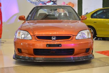 PARANAQUE, PH - 6 Mayıs - Honda Civic Honda Day 6 Mayıs 2023, Paranaque, Filipinler. Honda Günü, Filipinler 'de düzenlenen bir araba yarışması..