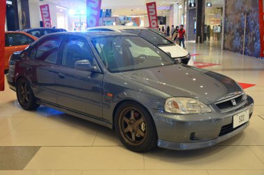 PARANAQUE, PH - 6 Mayıs - Honda Civic Honda Day 6 Mayıs 2023, Paranaque, Filipinler. Honda Günü, Filipinler 'de düzenlenen bir araba yarışması..