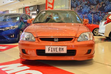 PARANAQUE, PH - 6 Mayıs - Honda Civic Honda Day 6 Mayıs 2023, Paranaque, Filipinler. Honda Günü, Filipinler 'de düzenlenen bir araba yarışması..