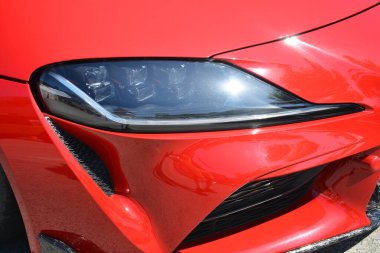 Pasay, PH - 6 Mayıs - Toyota supra gazoo yarış farları 6 Mayıs 2023 tarihinde Pasay, Filipinler 'de. Toyota Grubu 20, Filipinler 'de düzenlenen bir otomobil yarışması..