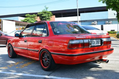 Pasay, PH - 6 Mayıs - Toyota corolla Toyota grubunda 6 Mayıs 2023 tarihinde Pasay, Filipinler 'de. Toyota Grubu 20, Filipinler 'de düzenlenen bir otomobil yarışması..