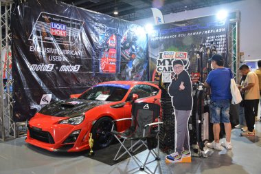 Pasay, PH - 21 Mayıs - Subaru brz Trans Sport Show 'da 21 Mayıs 2023 tarihinde Pasay, Filipinler' de. Trans Sport Show, Filipinler 'de düzenlenen yıllık bir pazarlama sonrası araba fuarıdır..