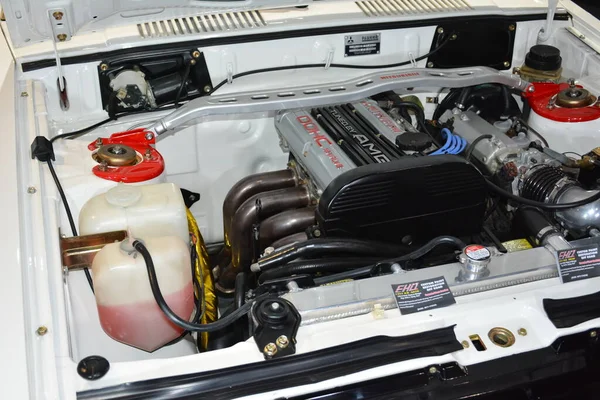 Pasay Května Mitsubishi Lancer Engine Trans Sport Show May 2023 — Stock fotografie