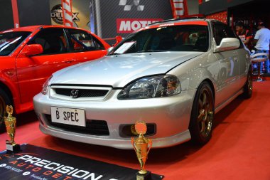 Pasay, PH - 21 Mayıs - Honda Sport Show 'da 21 Mayıs 2023 tarihinde Pasay, Filipinler' de. Trans Sport Show, Filipinler 'de düzenlenen yıllık bir pazarlama sonrası araba fuarıdır..