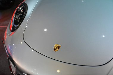 Pasay, PH - 21 Mayıs - Porsche 911 turboları 21 Mayıs 2023 tarihinde Pasay, Filipinler 'de Trans Sport Show' da. Trans Sport Show, Filipinler 'de düzenlenen yıllık bir pazarlama sonrası araba fuarıdır..