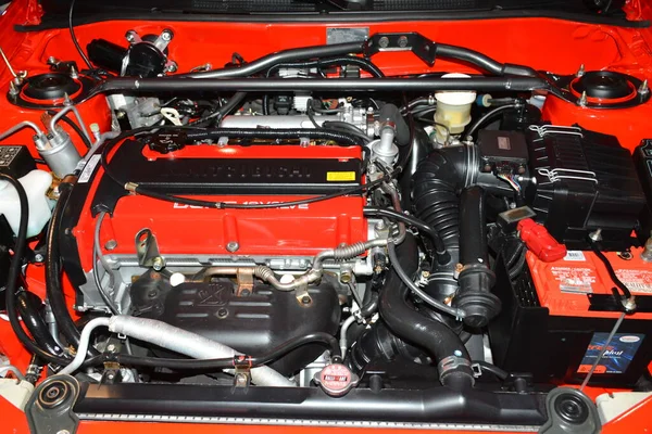 Pasay May Mitsubishi Lancer Εξέλιξη Κινητήρα Στο Trans Sport Show — Φωτογραφία Αρχείου