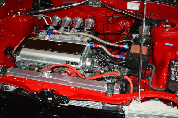 Pasay May Toyota Corolla Engine Trans Sport Show Ppasay 2023 — 스톡 사진