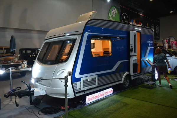 stock image PASAY, PH - MAY 21 - Lunar quasar recreational vehicle at Trans Sport Show on May 21, 2023 in Pasay, Philippines. Trans Sport Show is a annual aftermarket car show event in Philippines.