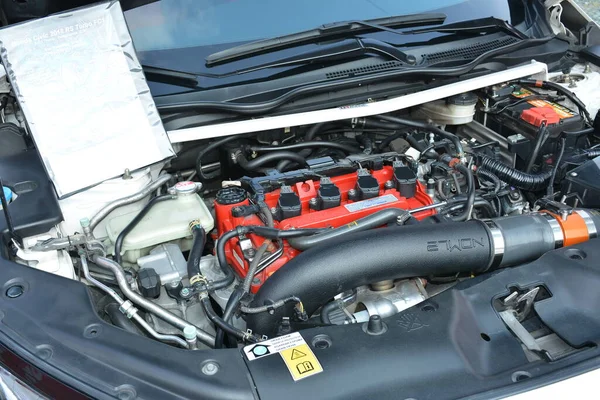 Quezon City Maio Honda Civic Engine Bumper Bumper Car Show — Fotografia de Stock