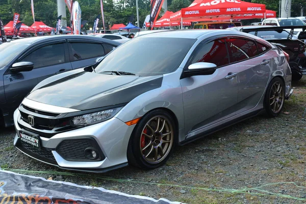 Quezon City Maio Honda Civic Bumper Bumper Car Show May — Fotografia de Stock