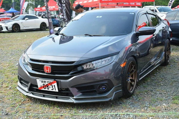 Quezon City May Honda Civic Bumper Bumper Car Show May — Stock Fotó