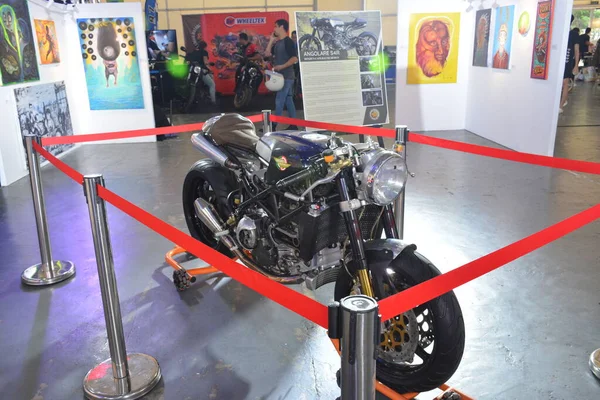 Pasig Maio Ducati Meccanica Motocicleta Passeio Maio 2023 Pasig Filipinas — Fotografia de Stock