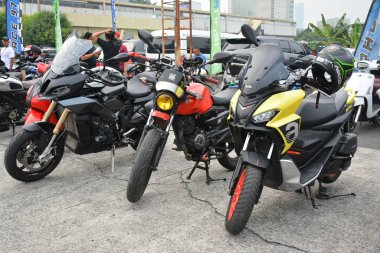 PASIG, PH - 20 Mayıs - 20 Mayıs 2023 Pasig, Filipinler 'de Ride Ph' de çeşitli motosikletler. Ride Ph, Filipinler 'de düzenlenen bir motosiklet gösterisi..
