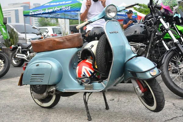 Pasig Mai Motorrad Der Marke Vespa Piaggio Bei Ride Mai — Stockfoto
