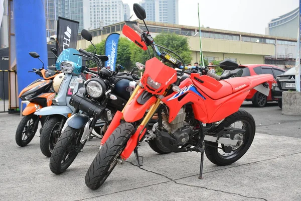 Pasig Maio Honda Crf 150L Motocicleta Passeio Maio 2023 Pasig — Fotografia de Stock