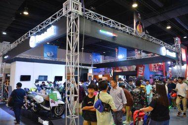 Pasay, PH - 16 Nisan - Benelli standı Makina Moto Show 16 Nisan 2023 Pasay, Filipinler. Makina Moto, Filipinler 'de düzenlenen bir motosiklet gösterisi..