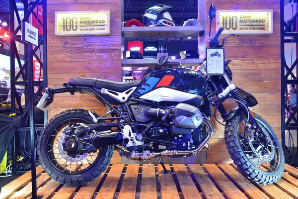 Pasay, PH - APR 16 - 16 Nisan 2023 tarihinde Filipinler 'in Pasay şehrinde Makina Moto fuarında motosiklet. Makina Moto, Filipinler 'de düzenlenen bir motosiklet gösterisi..