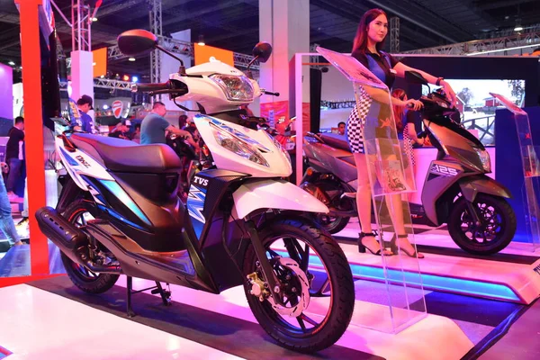 Pasay Apr Tvs Dazz Μοτοσικλέτα Στο Makina Moto Show Στις — Φωτογραφία Αρχείου