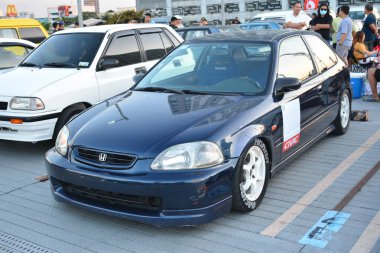 QUEZON CITY, PH - 7 Mayıs - Honda Civic 7 Mayıs 2023 tarihinde Quezon City, Filipinler 'de buluşuyor. Doğu Yakası Kolektifi, Filipinler 'de düzenlenen bir araba buluşması..