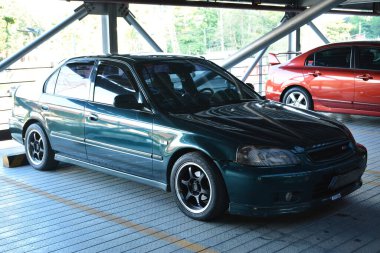 QUEZON CITY, PH - 7 Mayıs - Honda Civic 7 Mayıs 2023 tarihinde Quezon City, Filipinler 'de buluşuyor. Doğu Yakası Kolektifi, Filipinler 'de düzenlenen bir araba buluşması..