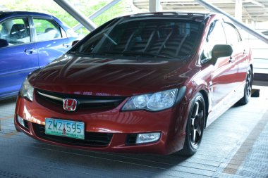 QUEZON CITY, PH - 7 Mayıs - Honda Civic 7 Mayıs 2023 tarihinde Quezon City, Filipinler 'de buluşuyor. Doğu Yakası Kolektifi, Filipinler 'de düzenlenen bir araba buluşması..