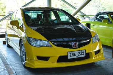 QUEZON CITY, PH - 7 Mayıs - Honda Civic 7 Mayıs 2023 tarihinde Quezon City, Filipinler 'de buluşuyor. Doğu Yakası Kolektifi, Filipinler 'de düzenlenen bir araba buluşması..