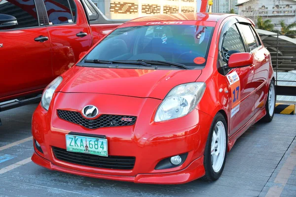 stock image QUEZON CITY, PH - MAY 7 - Toyota vitz at east side collective car meet on May 7, 2023 in Quezon City, Philippines. East side collective is a car meet event held in Philippines.