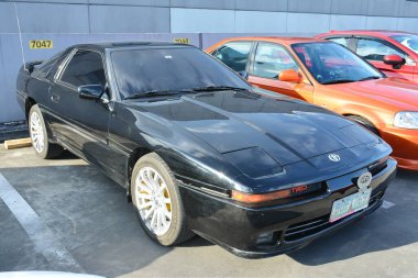 PASIG, PH - APR 30 - Toyota mr2 30 Nisan 2023 tarihinde Pasig, Filipinler 'de zevkle inşa edildi. Filipinler 'de zevkle yapılmış bir araba tanışma grubu var..