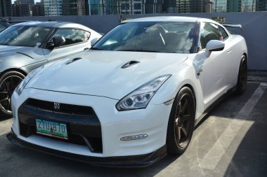PASIG, PH - APR 30 - Nissan gtr 30 Nisan 2023 tarihinde Pasig, Filipinler 'de zevkle inşa edildi. Filipinler 'de zevkle yapılmış bir araba tanışma grubu var..