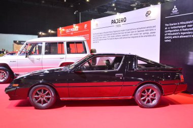 Pasay, PH - 12 AUG Mitsubishi Motor 'da Mitsubishi starion 12 Ağustos 2023' te Pasay, Filipinler 'de 60. yıldönümü. Mitsubishi Tokyo, Japonya 'da bir Japon otomobil üreticisi..