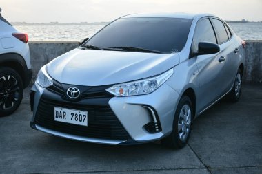PARANAQUE, PH-5 - Toyota vios at hoon fest car meet on August 5, 2023, Paranaque, Filipinler. Hoon Fest, Filipinler 'de düzenlenen bir pazar sonrası araba yarışması..