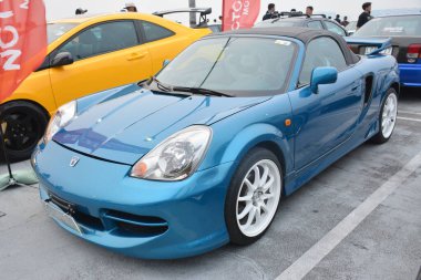 PARANAQUE, PH - SEPT 9 - Toyota Mr 2 9 Eylül 2023 tarihinde Paranaque, Filipinler 'de kültür arabaları buluşması. Kültür, Filipinler 'de düzenlenen bir araba yarışması..