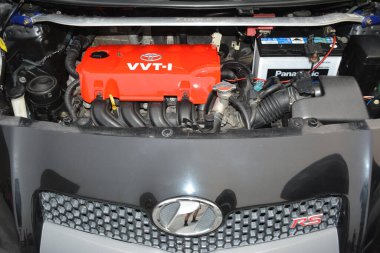 PARANAQUE, PH - SEPT 9 - Toyota Echo motoru 9 Eylül 2023 'te Paranaque, Filipinler' de kültür arabaları buluştu. Kültür, Filipinler 'de düzenlenen bir araba yarışması..